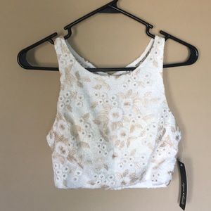Cropped Formal Dress Top